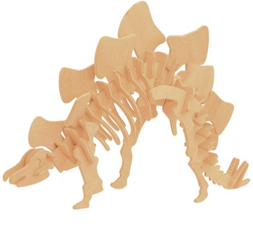 PUZZLE DREWNIANE 3D DINOZAUR STEGOZAUR MAŁY J016