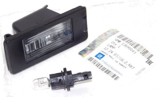 LAMPKA TABLICY REJ. OPEL ASTRA J KOMBI ZAFIRA C