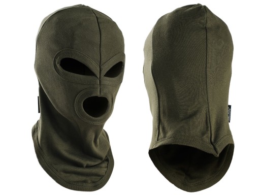 Kominiarka BALACLAVA Bawełniana 3 otwory - OLIVE