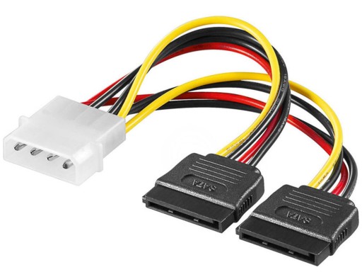 KABEL ZASILANIA DYSKU MOLEX SATAx2 SERIAL ATA