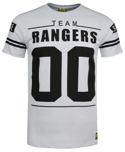 T-SHIRT BIAŁY MĘSKI RANGERS XL