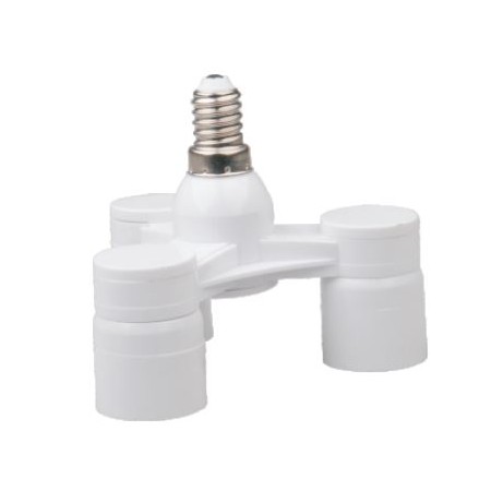 ADAPTER PRZEJŚCIÓWKA TRÓJNIK DO ŻARÓWKI E14 3xE14