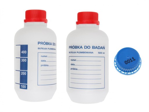 butelka plombowana do próbek 500 ml, 50 szt.