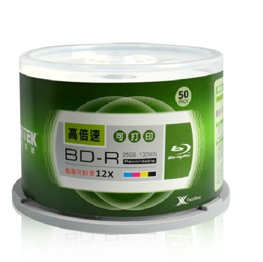 RITEK BD-R 25GB 1szt 2-10x PRINTABLE Tajwan jakość