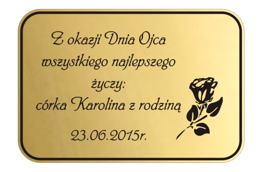 DZIEŃ OJCA grawer z twoją dedykacją dla taty TATUŚ