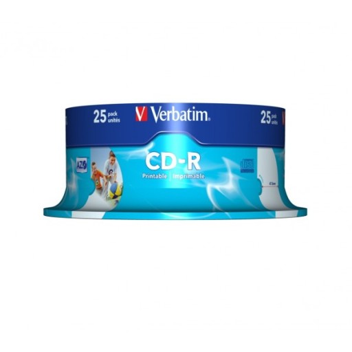 VERBATIM CD-R PRINTABLE c.50 z logo ID Branded AZO