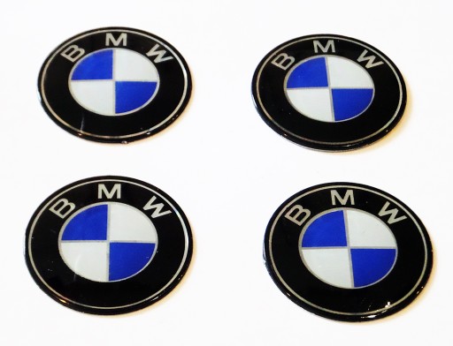 EMBLEMATY NAKLEJKI LOGO NA KOŁPAKI FELGI BMW 70 mm