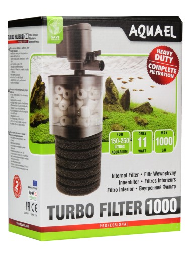 AQUAEL FILTR WEWNĘTRZNY TURBO 1000 DO AKWARIUM250L