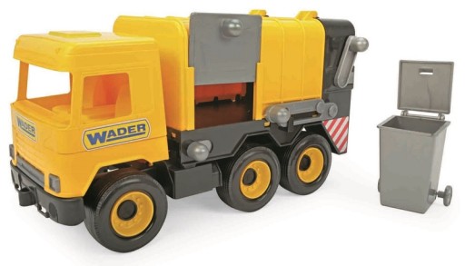 MIDDLE TRUCK ŚMIECIARKA ŻÓŁTA 43cm WADER 32123