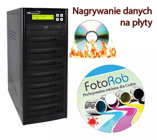 100x Archiwizacja danych - nagrywanie Płyt CD DVD