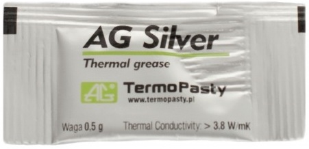 AG Silver pasta termoprzewodząca 0,5g >3.8W/mk