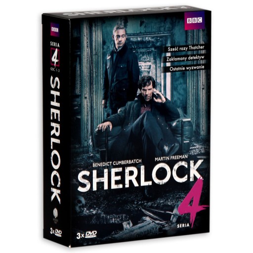 SHERLOCK Cumberbatch, Freeman Seria 4 3DVD FOLIA