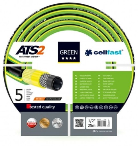 Wąż ogrodowy 1/2 GREEN 25 mb 15-100 CELLFAST