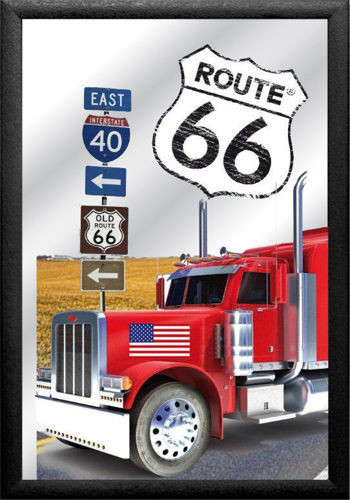 Lustro barowe 20X30 cm Route 66 KenworthTruck