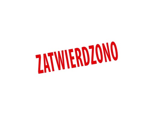 Pieczątka ZATWIERDZONO