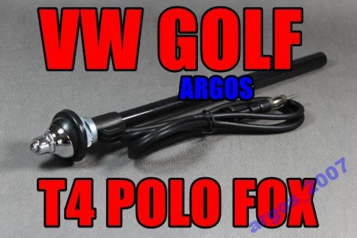 ANTENA TELESKOPOWA VW GOLF 2 VW T4 POLO FOX