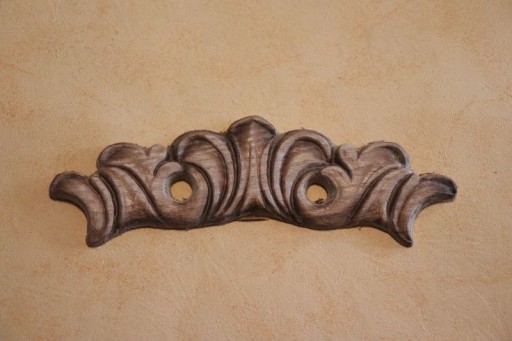 Dekor 14x4cm, aplikacja, sztukateria - D122