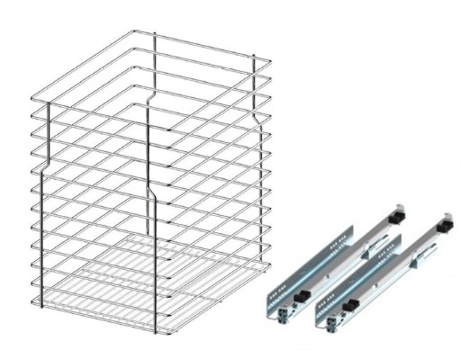 CARGO MULTI DOLNE JEDNOPOZIOMOWE 400 CHROM Hettich