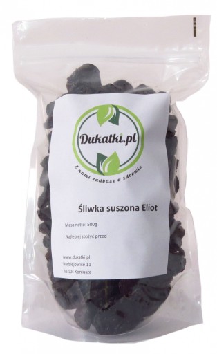 Śliwki suszone Eliot 1kg śliwka bez pestek HIT