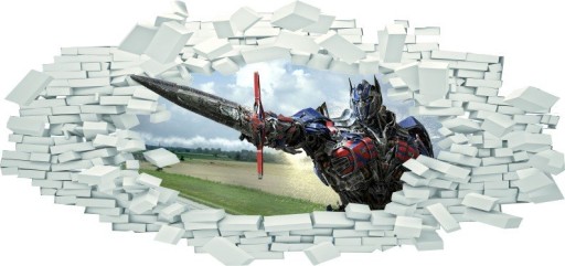 NAKLEJKI NA ŚCIANĘ Dziura TRANSFORMERS 2