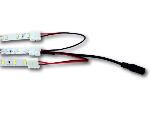 Gniazdo DC z rozgałeźnikiem x3 do taśm LED 3x2pin