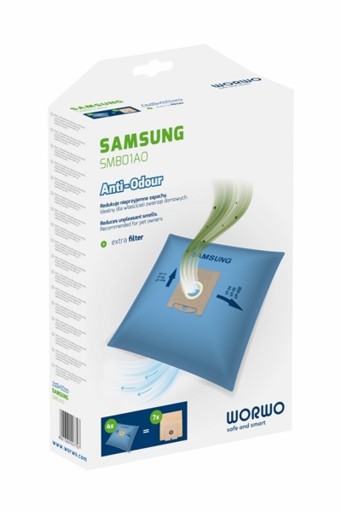 Syntetyczne worki Anti-Odour do odkurzacza Samsung