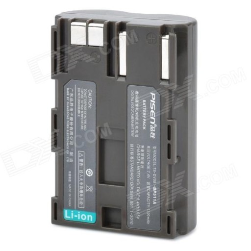 AKUMULATOR BATERIA BP511 BP511A BP-511A DO CANON G6 5D 30D 40D 50D -2650mAh