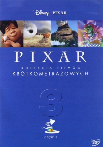 PIXAR KOLEKCJA FILMÓW KRÓTKOMETRAŻOWYCH 3 DVD FOLI