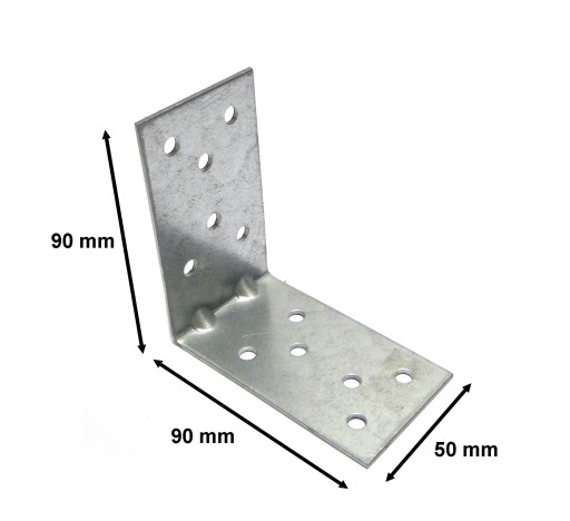 KĄTOWNIK ŁĄCZNIK Z PRZETŁOCZENIEM 90x90x50