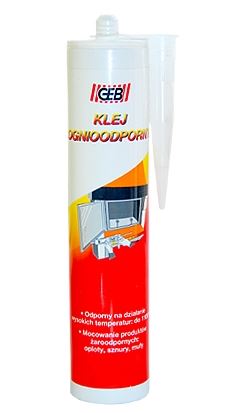 Klej ognioodporny 310ml 1100* wysokotemperatur.122