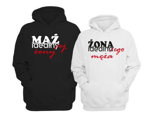 BLUZY DLA PAR z kapturem IDEALNI rozm.S