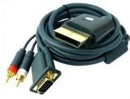 KABEL DO MONITORA XBOX 360 VGA HD AV LCD / CRT