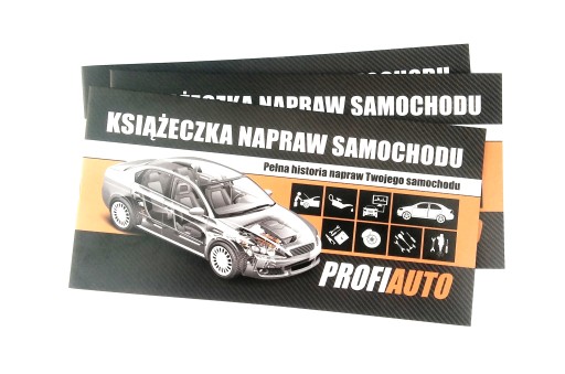 PROFI AUTO Książeczka Napraw Samochodu Serwisowa