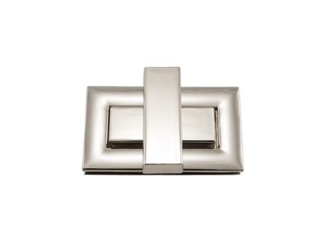 Zamek do Torebki Przekrętka 52x30mm k: srebrny
