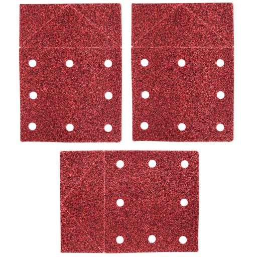 Papier ścierny Rzep 115x160mm K40 3 SZT 3 kształty