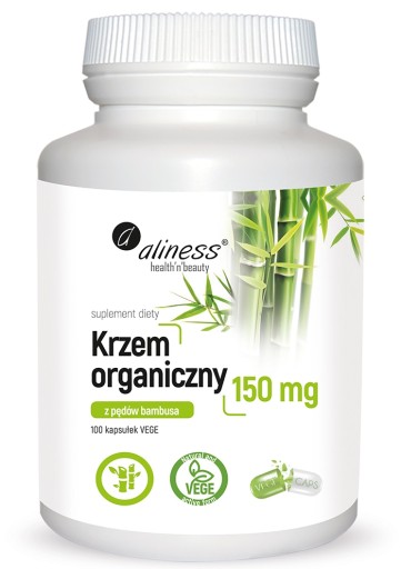 KRZEM ORGANICZNY 150 mg z Pędów Bambusa Aliness