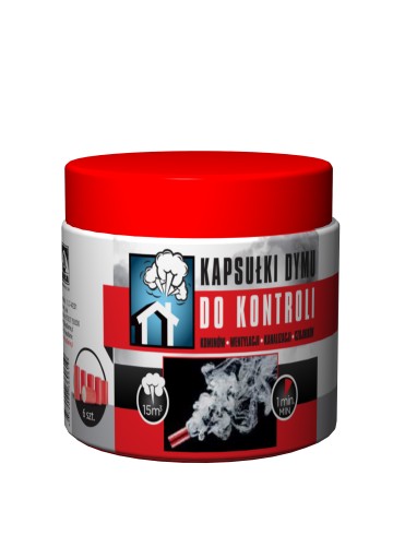 Kapsułki dymu do kontroli kominka