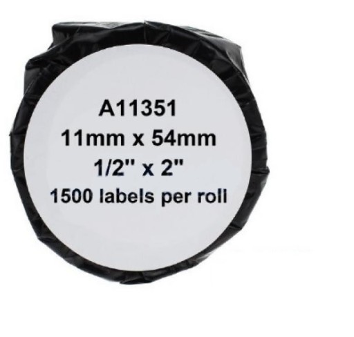 Etykiety Termiczne 11351 do Dymo LW450 11x54mm S0722360 54x11mm jubilerskie