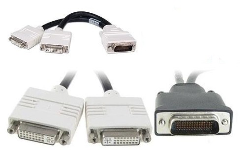 Przejściówka adapter DMS 59 - 2x DVI-I lub VGA FV