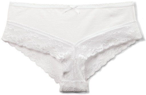 FIGI ATLANTIC RCP015 MINI BIKINI KORONKA MAJTKI ELASTYCZNE BIAŁE *L*