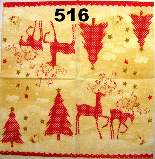 Serwetki do decoupage-1szt-ZIMA- ŚWIĘTA- NR 516