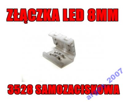 Złączka do taśm led 8mm 3528 samozaciskowa 007995