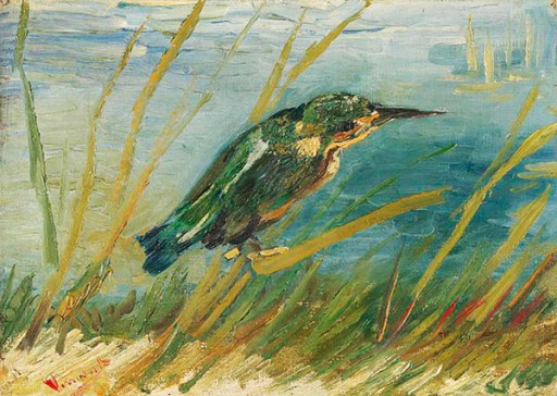 van Gogh - The Kingfisher, 20x25, OBRAZ NA PŁÓTNIE