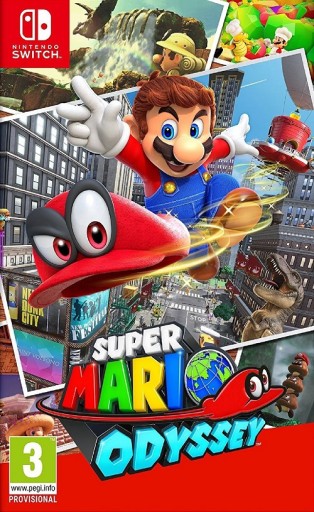 SUPER MARIO ODYSSEY NINTENDO SWITCH NOWA FOLIA