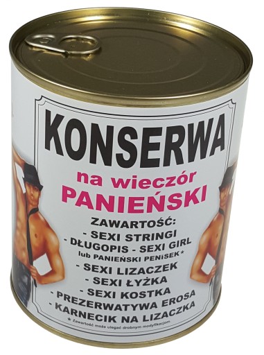 KONSERWA WIECZÓR PANIEŃSKI Puszka Gadżet Prezent B