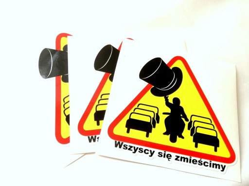 Wlepa Motocykle są wszędzie Wszyscy się zmieścimy