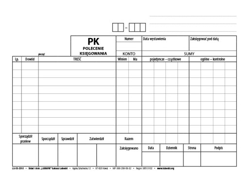 2 x PK Polecenie księgowania A5 100 str (2 szt.)