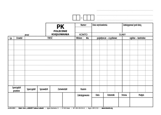 2 x PK Polecenie księgowania A5 100 str (2 szt.)