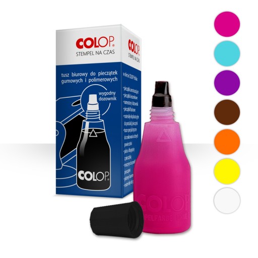 Tusze do pieczątek stempli Colop 25 ml pomarańcz S