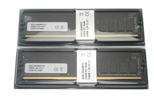 16GB 2x8GB 2400MHZ DDR4 DIMM PAMIĘĆ RAM MICRON PC